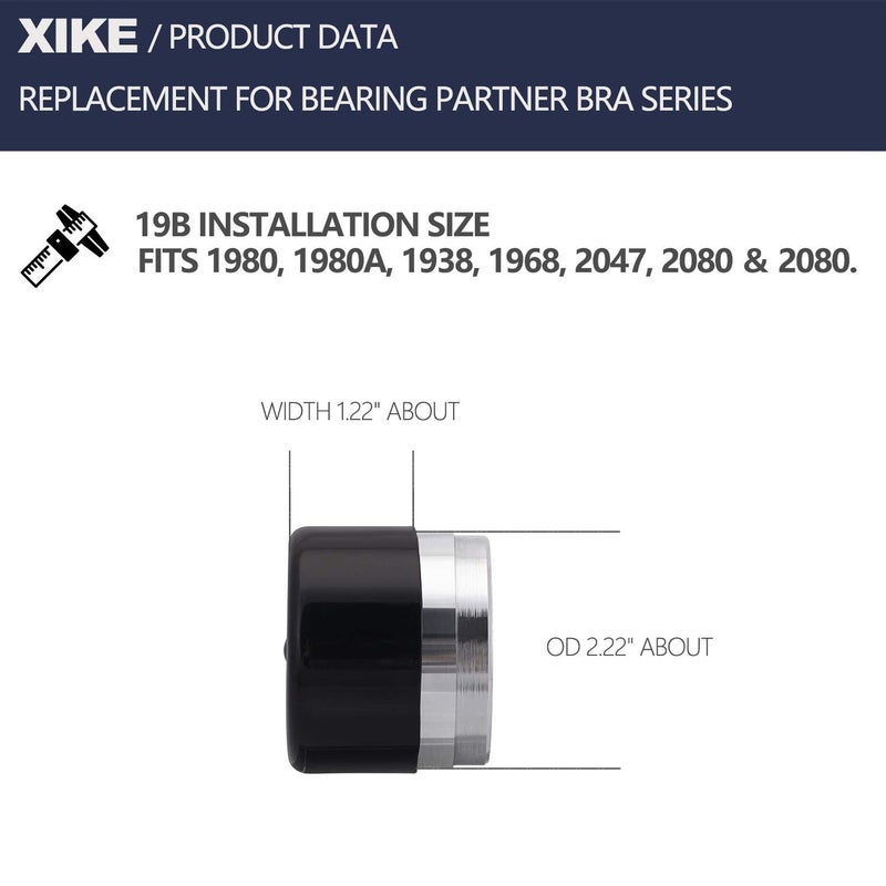 XIKE Replacement for Bearing Partner Bra 19B, 17B, 23B, 70019/17/23, Fits 1980, 1980A, 1938, 1968, 2047, 2080, 2080, 1781, 1810, 2328, 2441, 2717, 2562, 2240. - Image 2